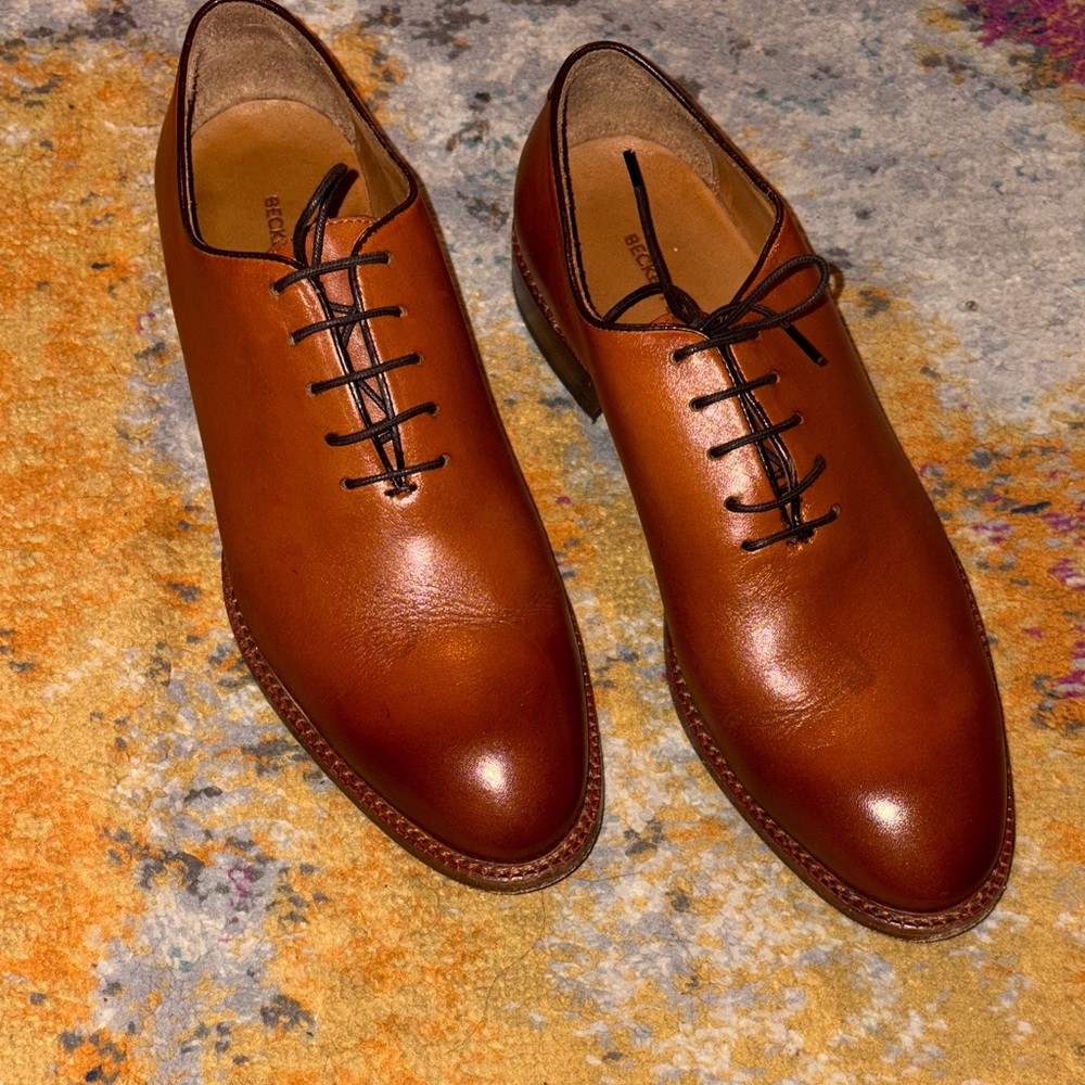 Beckett Simonon Brown Leather Men's Shoes - Size 10